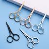 Stainless Steel Precision Beauty Scissors for Eyebrows, Nose Hair, and Facial Fuzz Trimming with Pointed Tip