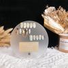 Maniküre Ausstellungsständer Karte Leicht zu färbende Ausstellungsablage Gemischte Farbpalette Nailart Ausstellungsständer Acrylfarbplatte