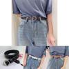 Fashionforward Womens Pu Leather Belt With Stylish Round Buckle Available In Colors Multiple