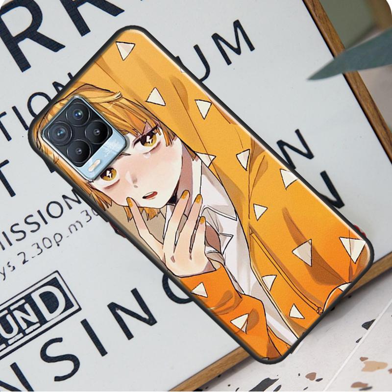 Zenitsu Demon Slayer For Realme GT Neo 2 GT Master C21 C3 8i 7 8 Pro Case Cover For OnePlus 9R 8T Nord2 9 Pro