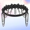 Shiny Flapper Headband Chain Tassel Korean Style Hair Band Bridal Headdress  Stage Performance