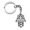 28mm Key Ring Hamsa Hand Eye Of Horus Wedding Jewelry Findings QY025