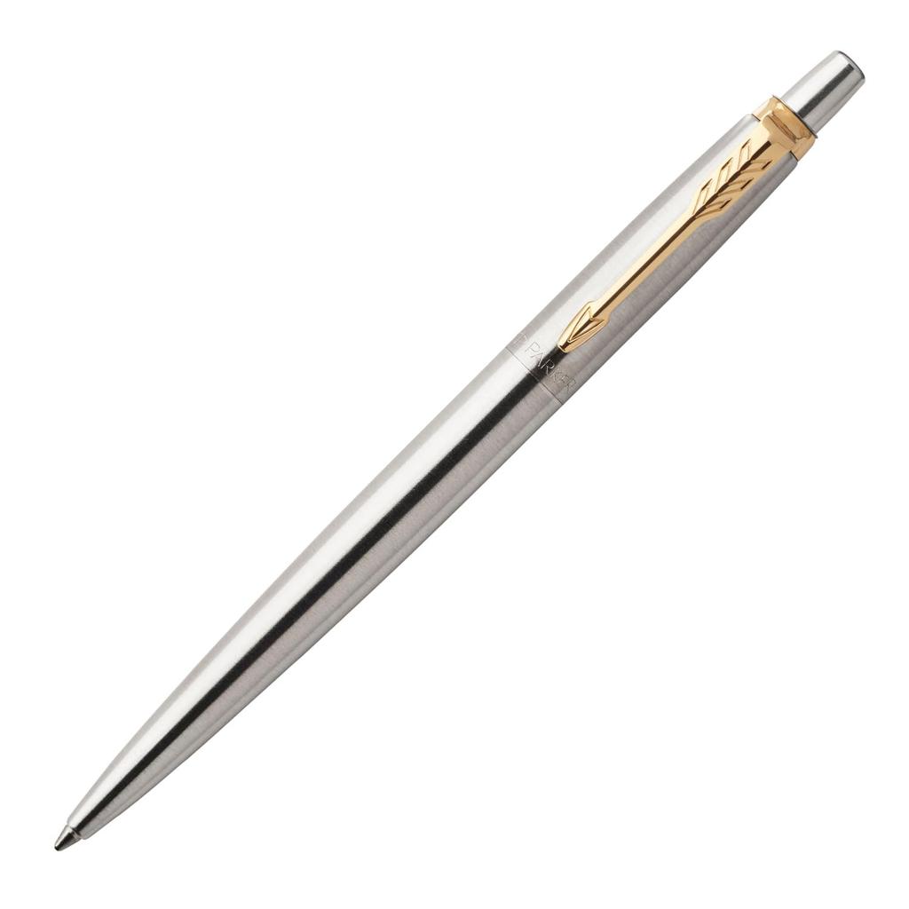 Parker Ballpoint Pen Jotter Stainless Steel GT Medium Point Gift Box Gift Luxury Regular Imported Product 1953345 Oil-based