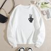 Women Hoodies & Sweatshirts Thick Velvet Round Neck Hoodie Winter Warm Pullover Casual Sweatshirt