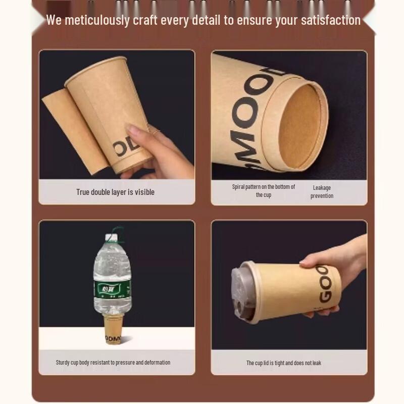 Xingduo Disposable Paper Hot Drink Cups with Lids