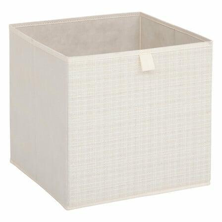 Storage Container Tweed 31X31 Cm Beige