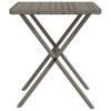 Vidaxl Sun Loungers with Table, 2 Pcs, Grey, Poly Rattan
