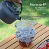 Ultralight Portable Folding Multi-Purpose Outdoor Cutlery Set: Bowl, Plate, Coffee Filter, Funnel, Water Cup