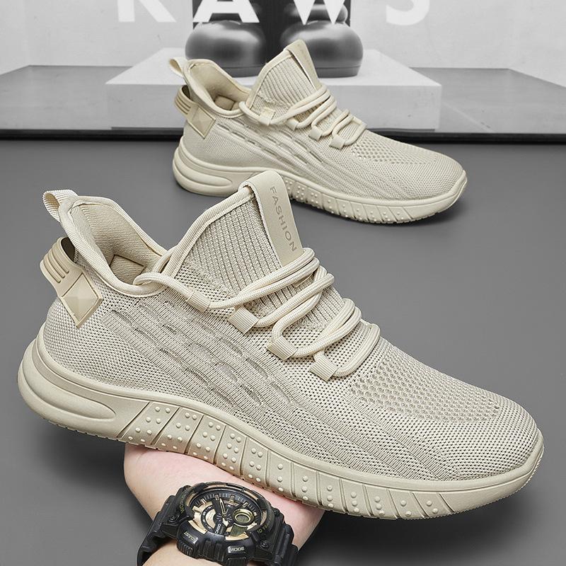 Coconut shoes men's shoes summer new breathable mesh shoes men's trend versatile flying woven sports shoes casual running shoes