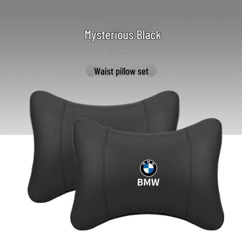 BMW Headrest & Lumbar Support Pillow - Fits X1, X3, X5, and 1/3/5/7 Series for Neck Protection & Interior Decoration