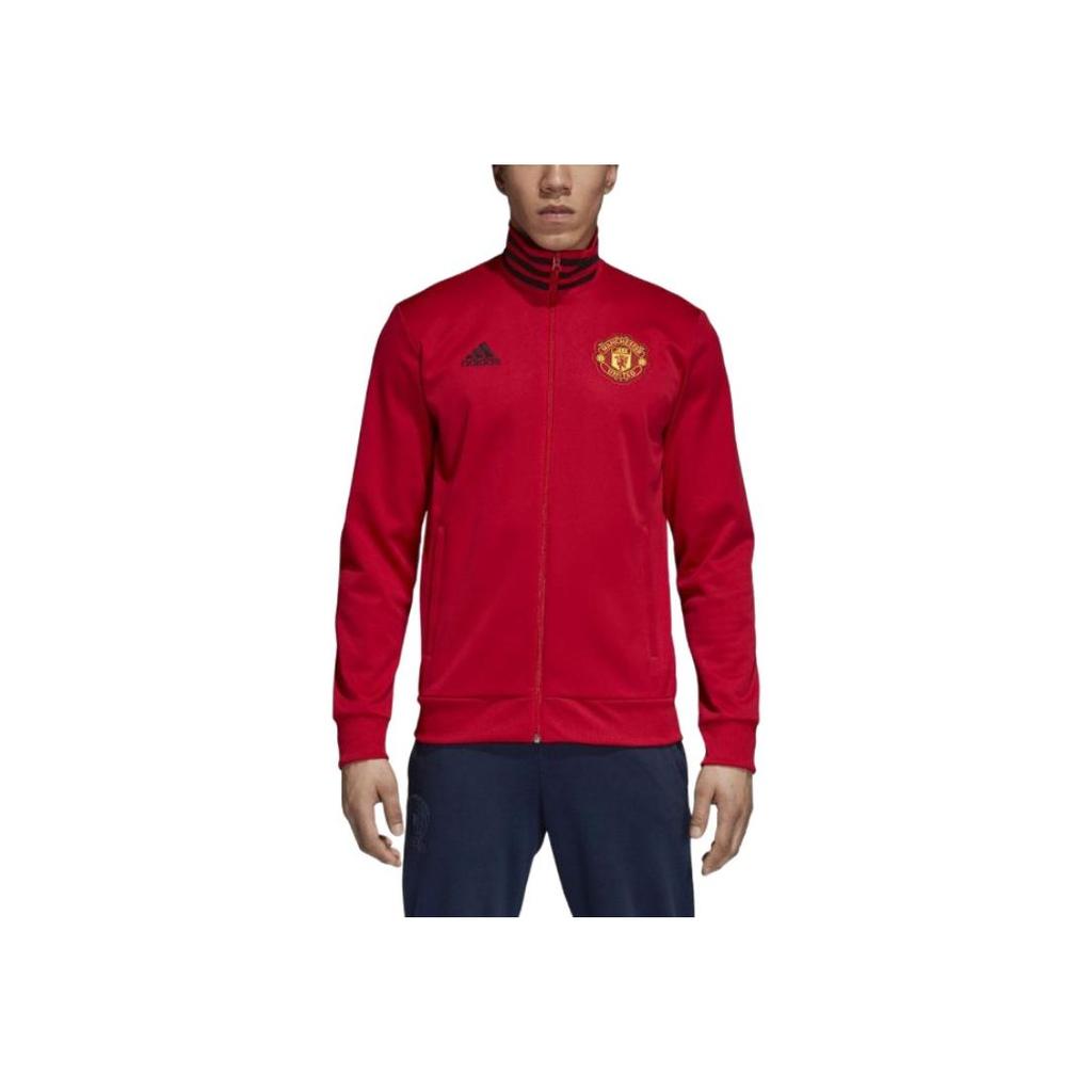adidas Sports Training Running Casual Breathable Knitted Jacket Men Jacket Red CW7668