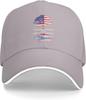 Sandwich Baseball Cap for Men & Women, 3-Layer Contrast Design Adjustable Hat, Lightweight Durable Cap