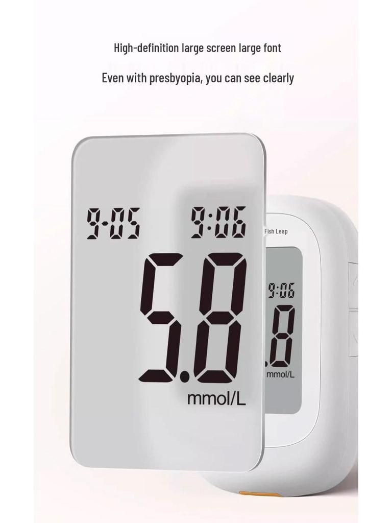Yuyue 560 High-Precision Blood Glucose Test Strips and No-Coding Meter for Home Use