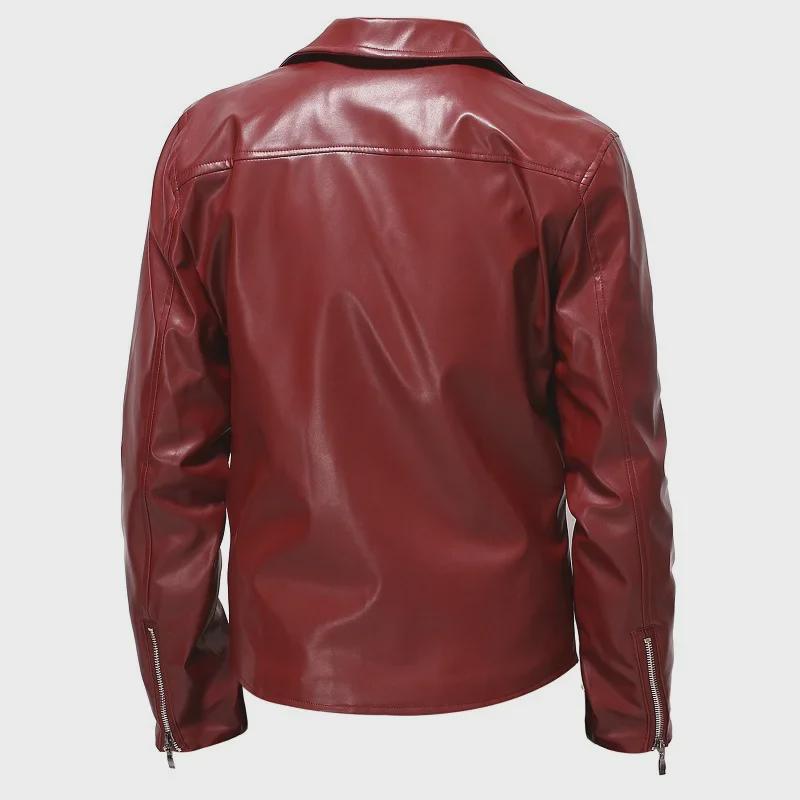 Chaqueta de Motociclista de Cuero PU de Moda Europea y Americana para Hombre - Otoño/Invierno 2021