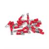 100PCS AWG 22-16 Insulated Spade Wire Connector FDD1.25-187 Red Female Connectors