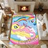 Little Pony (11) Customize your name rug, office chair cushion, home bedroom living room gift.
