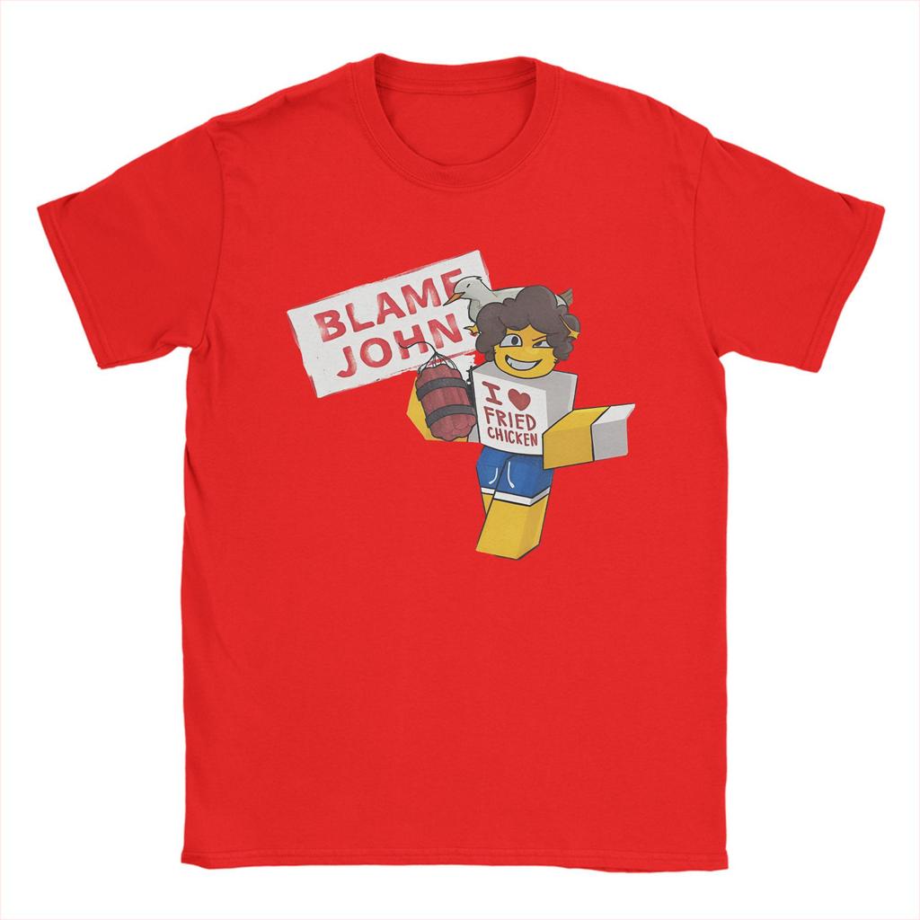 Shedletsky Blame John Forsaken T-Shirts für Herren Neuheit Reine Baumwolle T-Shirts Rundhals Kurzarm T-Shirts Neue Ankunft Kleidung