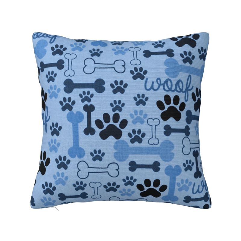 Colorful Animal Footprint Dog Paw Prints Cushion Cover cm Velvet Throw Pillow Case for Living Room Bedding Sofa Pillowcase