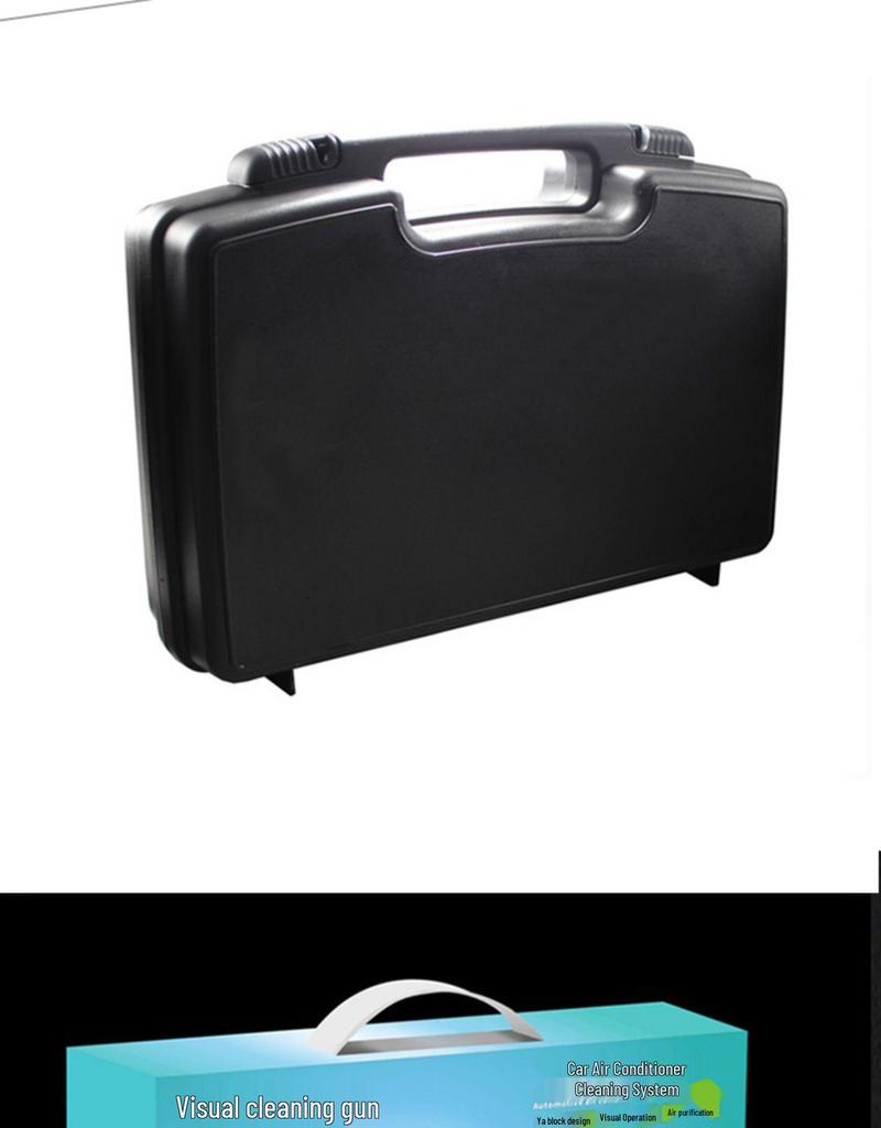 Tool-Free Detergent Cleaning Machine for Car AC: Pipe Endoscope, Ozone Cleaner, Gun Evaporator, Visual Disassembly.