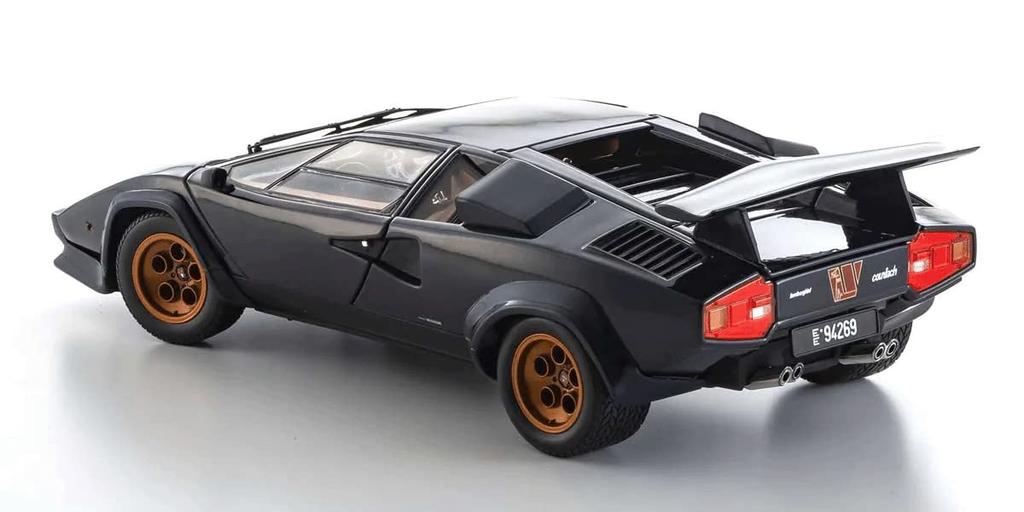 Kyosyo Original Lamborghini Countach Walter Wolf Dark Blue Finished Product 1/18