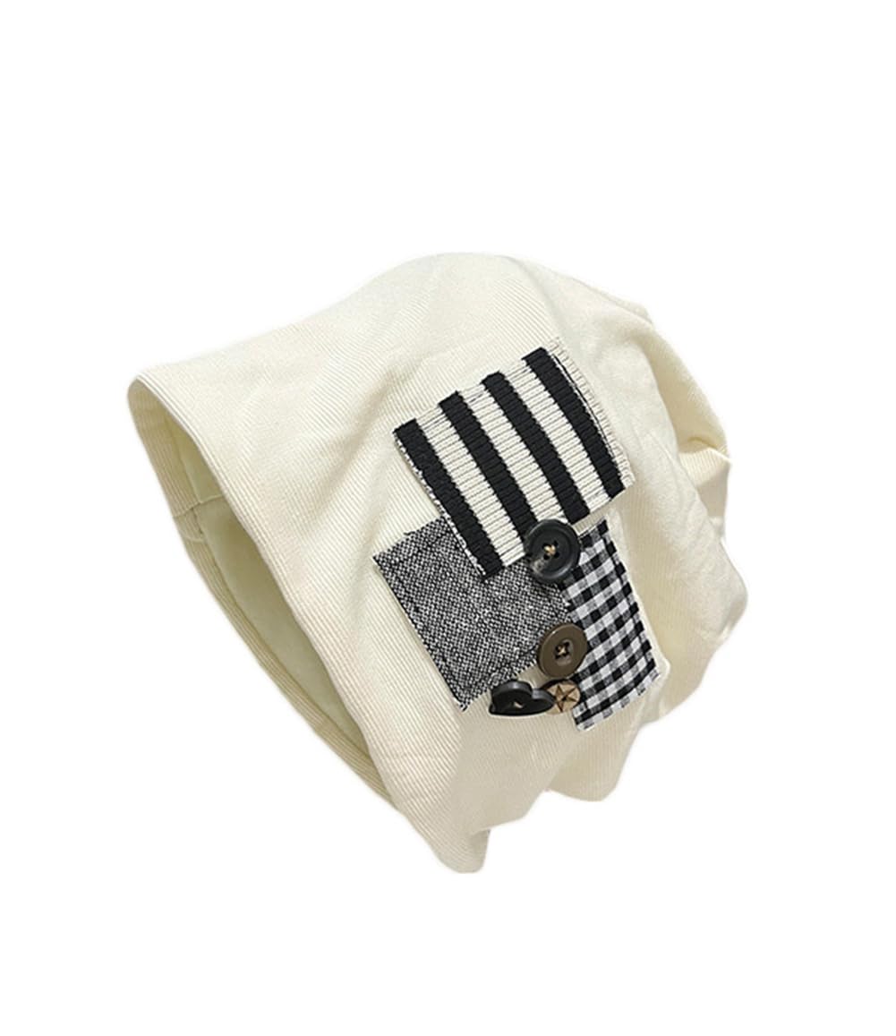 

JQBFL Медицинский Идеально подходит и Подходит для Волос и Милая Складная Шапочка-Бини Женский Берет, Весна, Лето, Осень, Зима, Химиотерапия, Потеря, Больше. бежевый