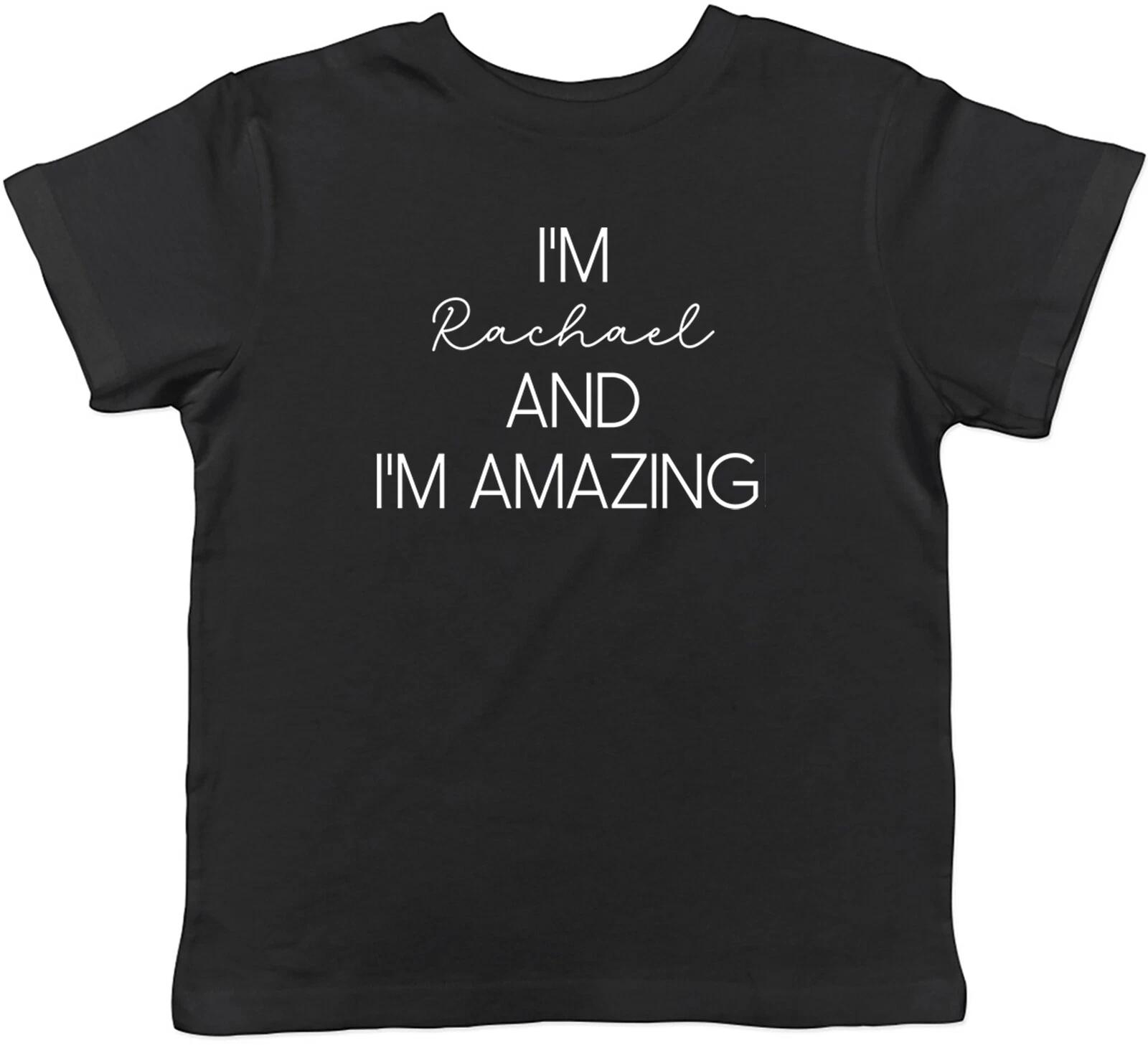 Personalised Any Name and I m Amazing Kids T-Shirt Funny Childrens Boy Girl Gift 140