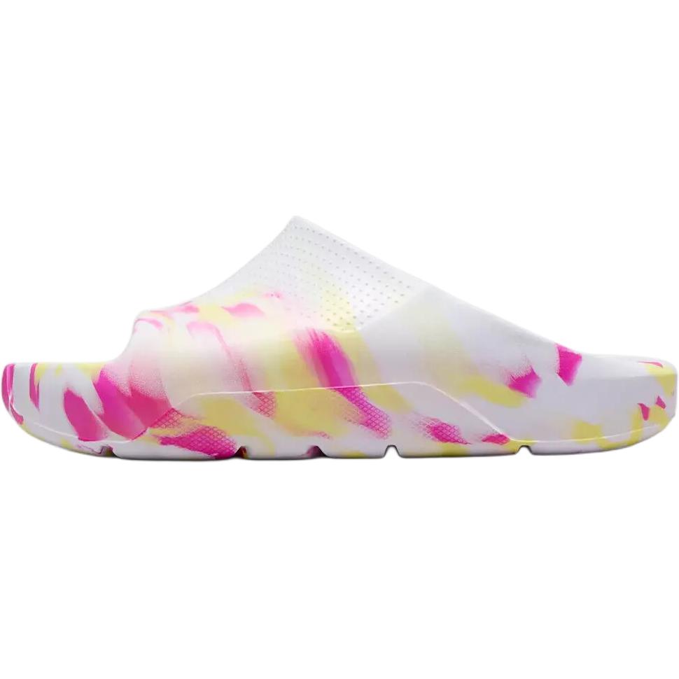 Air Jordan Post Slide GS White Fuchsia Marbled Kids Sneakers Laser-Fuchsia Light-Laser-Orange FZ3154-156