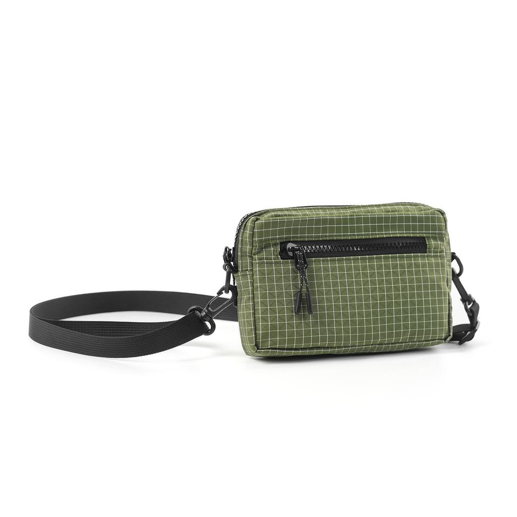 Schultasche1011 Neue Outdoor-Sportarten Herren und Damen Trend Karierte Umhängetasche Mode Leicht Lässig Pendler Schulter Handy Tasche