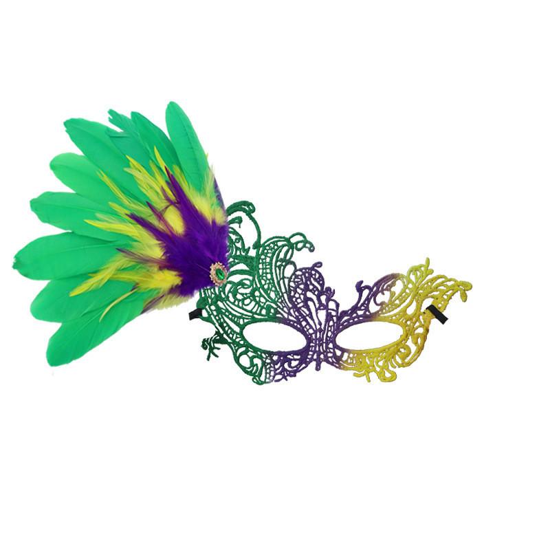 Halvansiktsmask i plast för fest och karneval med gör-det-själv-design för vuxna och tonåringar