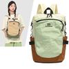 Niche backpack women's new contrasting color student schoolbag women's outdoor light travel hiking backpack
