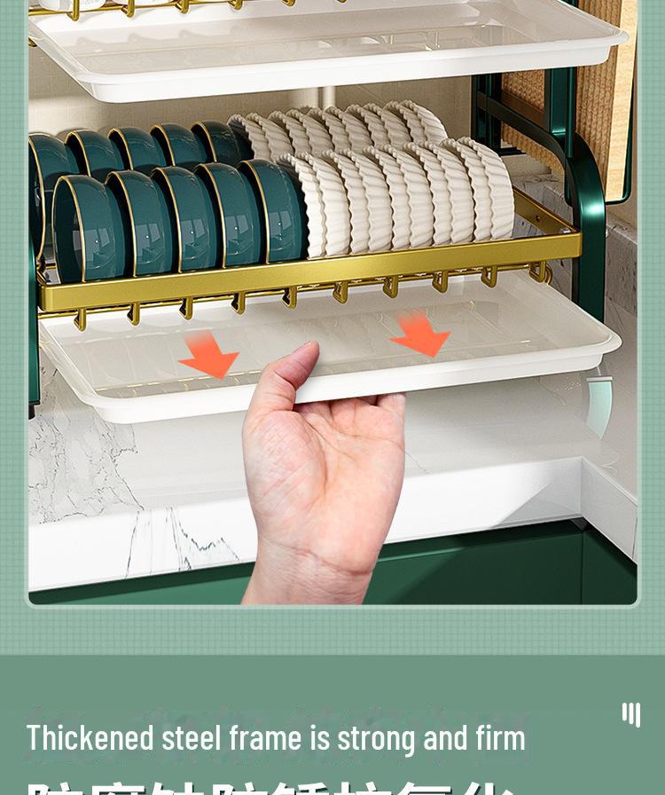 Multifunctional Kitchen Sink Dish Storage Rack