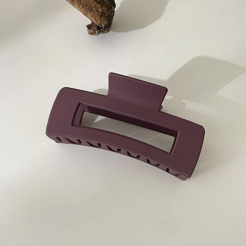 Koreansk firkantet hai-hårklemme: Elegant, enkel, overdimensjonert hårnål for kvinner. Flott for å gi volum til hodeplagget ditt bak.