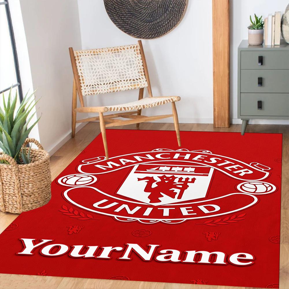 Manchester Personalized Name Carpet Perfect for Study room Dining Room Decorate room Game Room Anti-slip Rug Office home decor