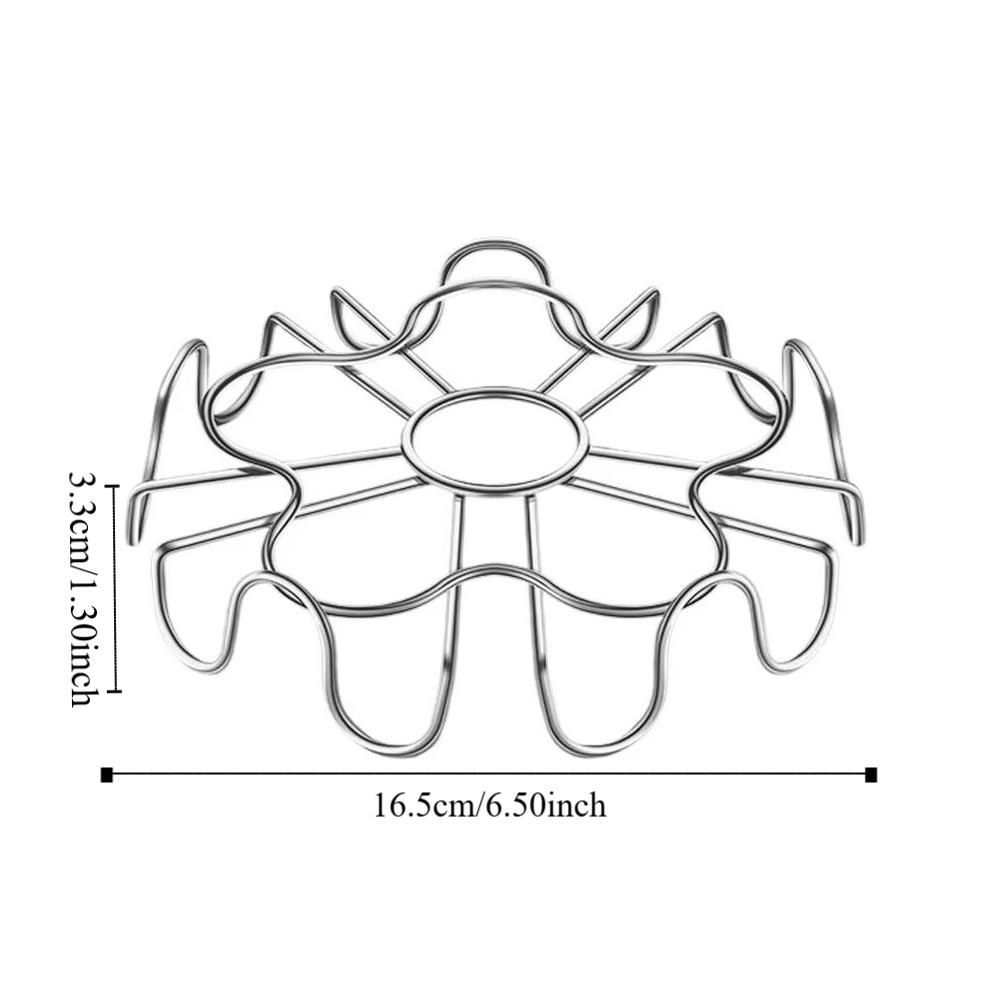 Stainless Steel Small Egg Holder Multifunctional Grilling Rack Practical Steamer Rack  Air Fryer