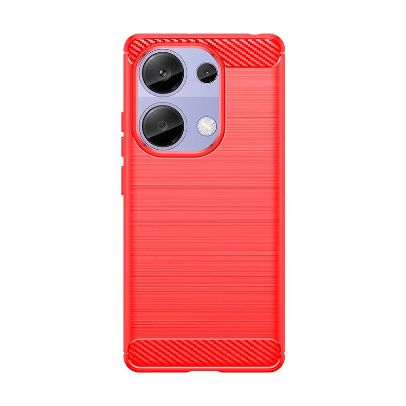For Xiaomi Redmi Note 13 Pro 4G Case Cover Redmi Note 13 Pro 4G Capas Bumper Carbon Fiber Soft TPU Fundas Redmi Note 13 Pro Plus