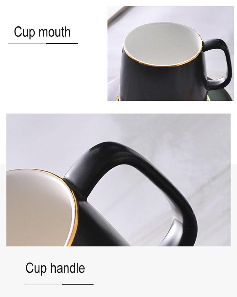 Espresso afternoon tea set classic latte coffee cups and pans spoons ceramic cups holiday drinks gifts