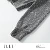 ELLE Women's Vintage Heathered Merino Wool Cardigan