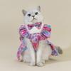 Comfortable Cotton Cat Ruffle Dress Spring Summer Sleeveless Puppy Princess Skirt Comfortable Breathable Pet Dress Kitty
