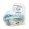1pc French Heart-Shaped Acrylic Sign Table Decor, 'You Are the Best Dad In the Whole World, DEAR DAD, THANK YOU for LOVING ME, DAD