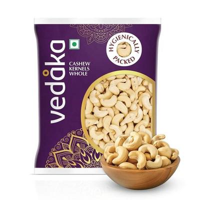 Vedaka Premium Roasted and Salted Cashews (Grade W320) | Premium Kaju Nuts | 200g