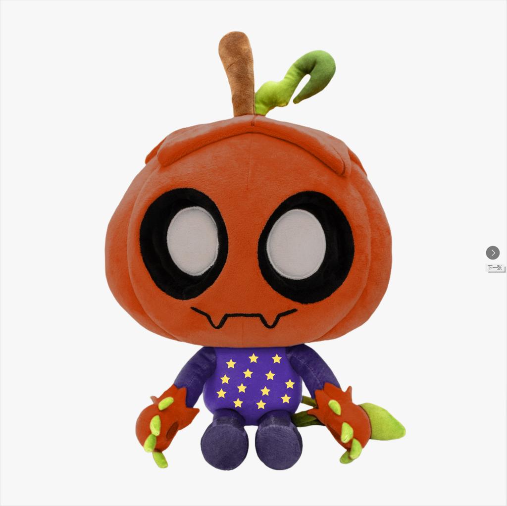 Dandy'S World Plyšová panenka Gourdy Anime téma Roztomilá hračka Halloween Vánoční dárek Plyšové zvířátko Sběratelský předmět Pro všechny věkové kategorie