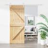 VidaXL Sliding Door and Hardware Kit 85x210 Cm Solid Pine, Interior Door, Interior Barn Door 3203249