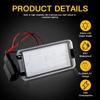 2pcs Error Free Car LED Number License Plate Lights For Seat Ibiza 6L Ab Arosa Altea Cordoba MK1 MK2 Leon 1M Toledo 5P 2004-2009