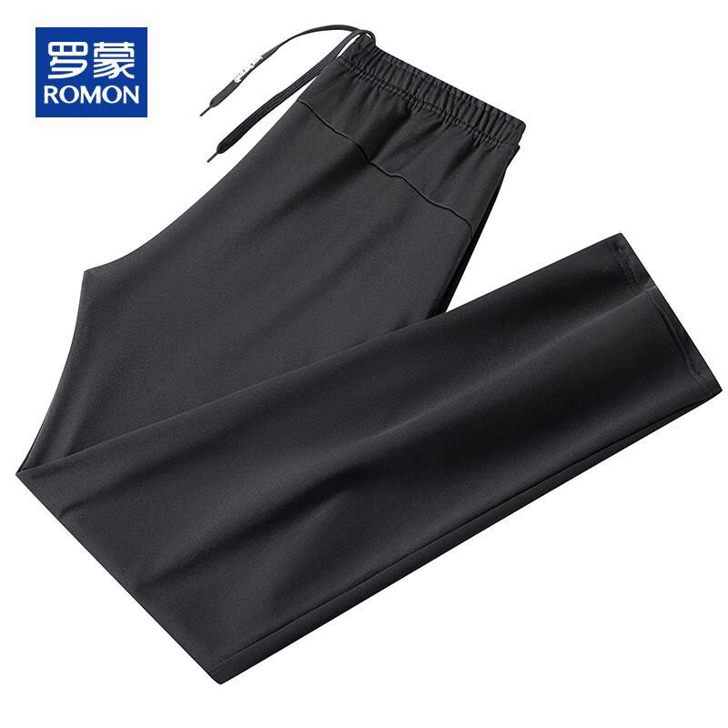 ROMON Men's Spring Autumn Casual Straight-Leg Sport Pants
