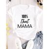 Women's tshirt "that" Letter Print Plus Size Crew Neck Fashion T-Shirt for ladise