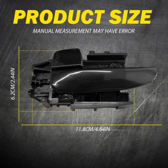 Front Black Interior ide Door Handle Driver Left LH for 01-06 Elantra