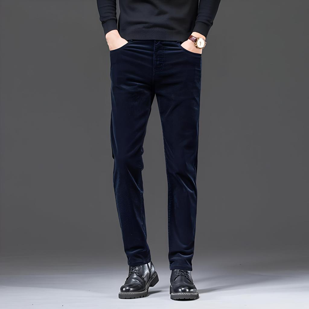 Spring/Autumn Winter Corduroy Pants Men'S Casual Pants Loose Straight Tube Versatile Velvet Pants
