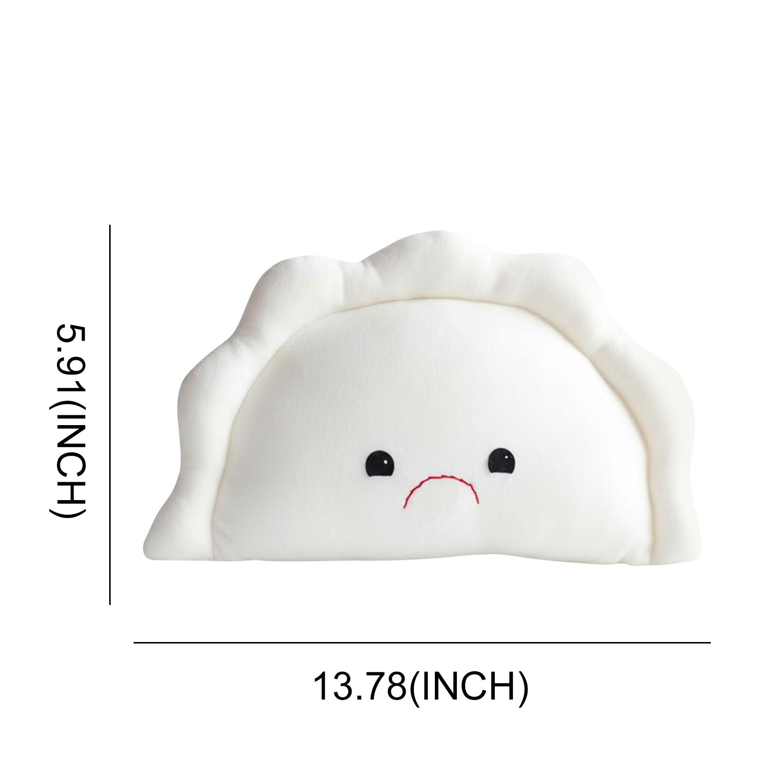 

Dianzan Dumpling Expression Pillow Plush Soft Stuffed Toy Birthday Gift Plush Stuffed Cartoon Toys for Children and Adults белый