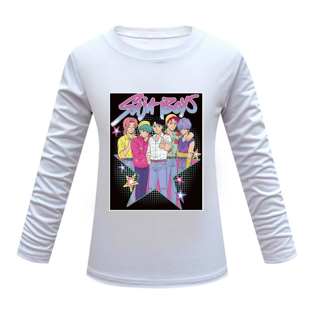 

Детская футболка с длинным рукавом с принтом аниме, мультяшная, K-POP, Руми, Зои, Мира, повседневная 170cm