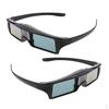 2 Pieces HD 144 Hz DLP Rechargeable Shutter Glasses for All 3D - , Sharp, &